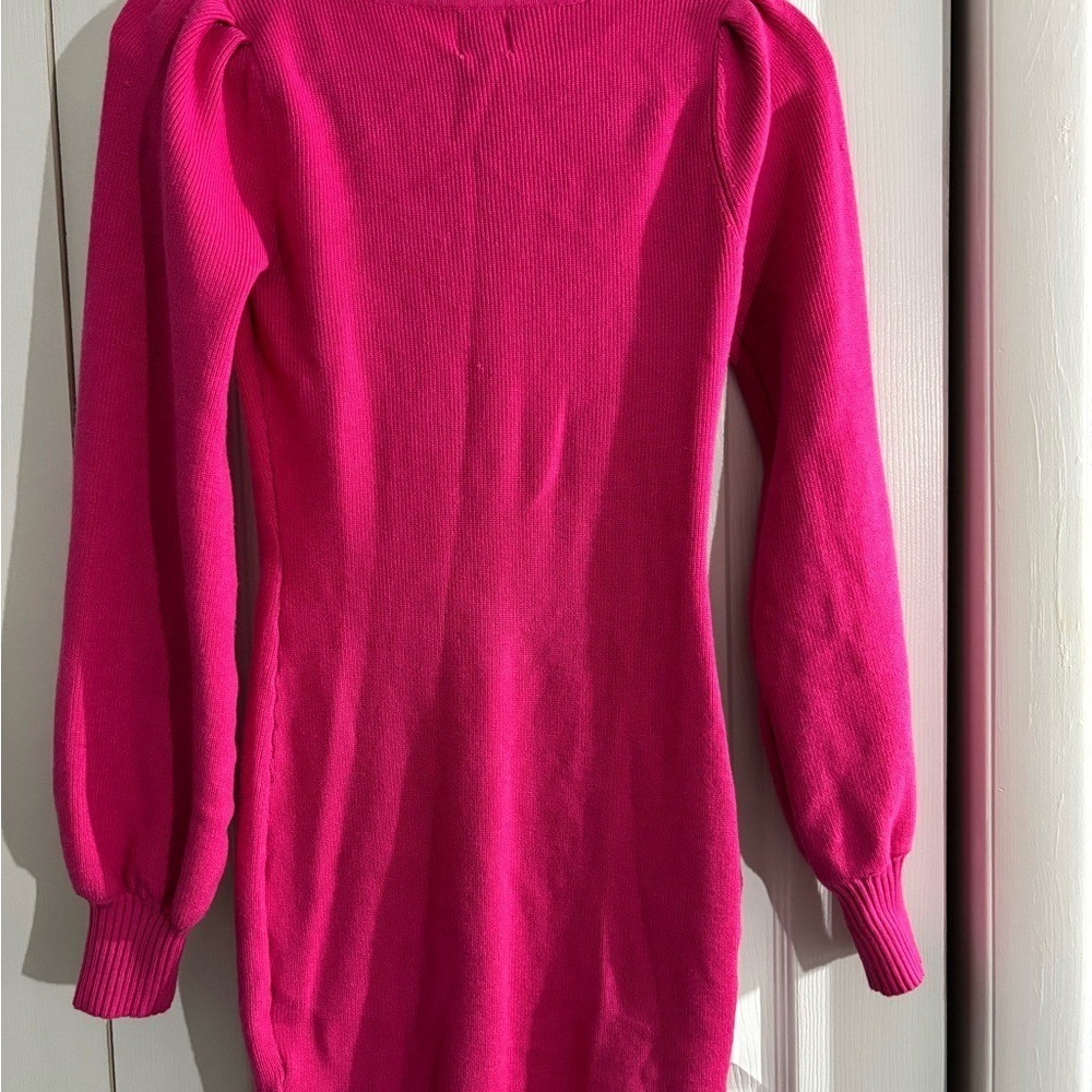 Blue Rain by Francesca's Fuchsia Pink Sweater Dress – Size Small – NWT MSRP $70 - Picture 7 of 7